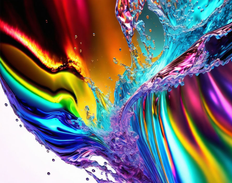 Abstract art water explosion