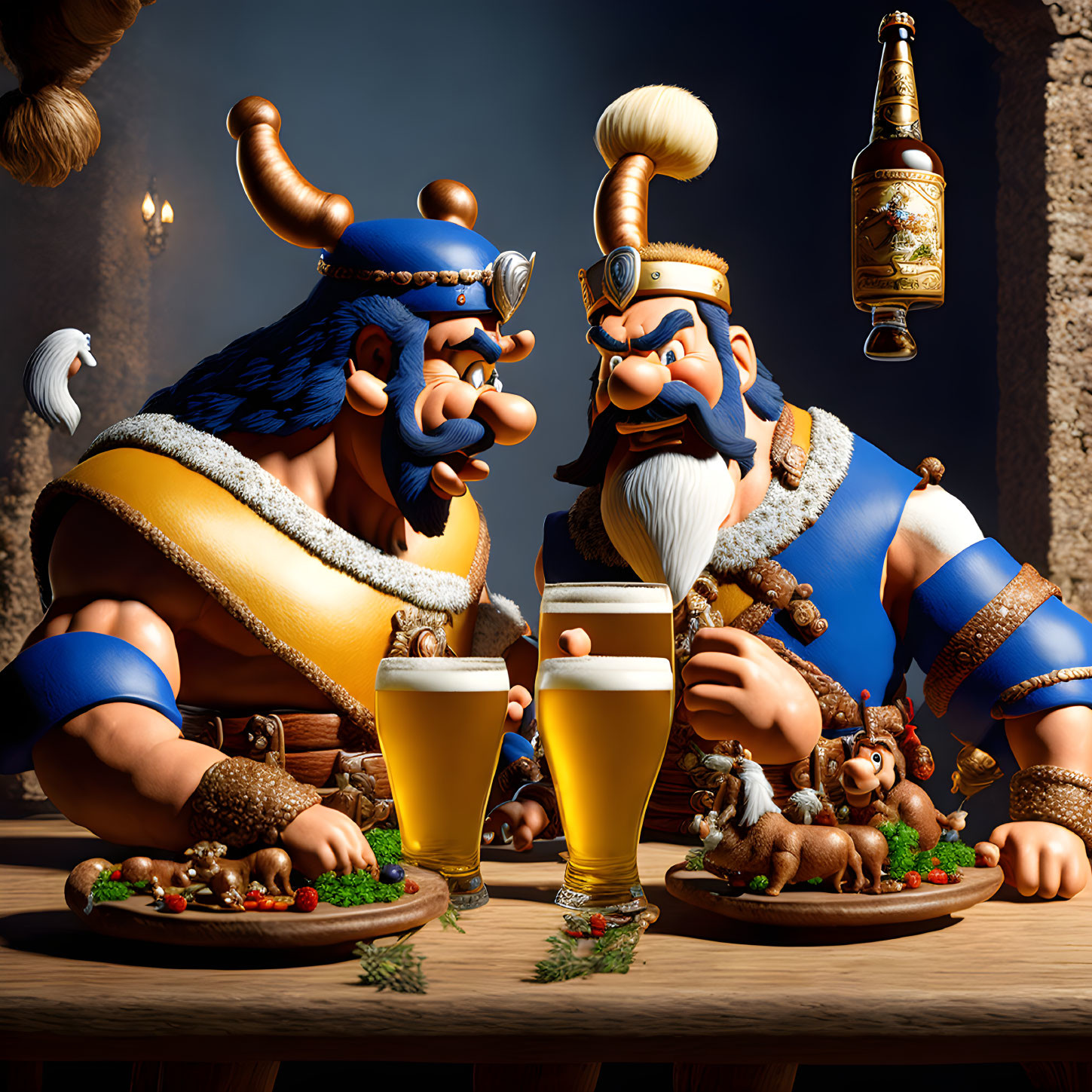 The Gauls by a beer