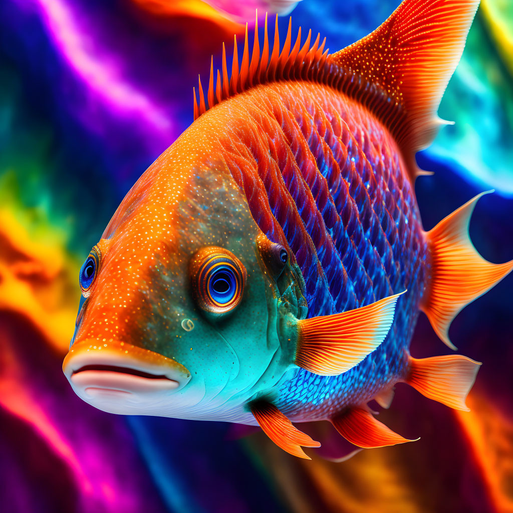 Fish creature from deep ocean