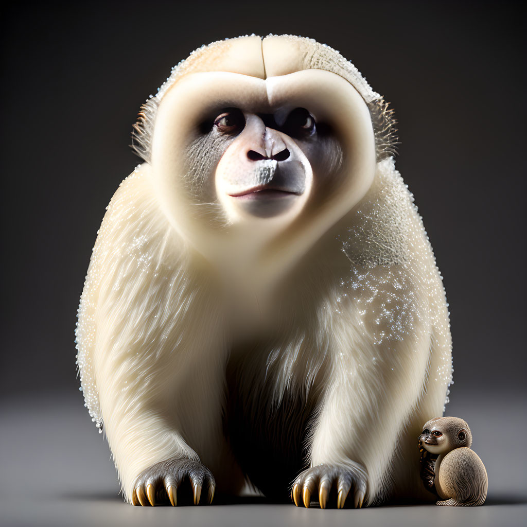 Ivory sloth aka snow monkey