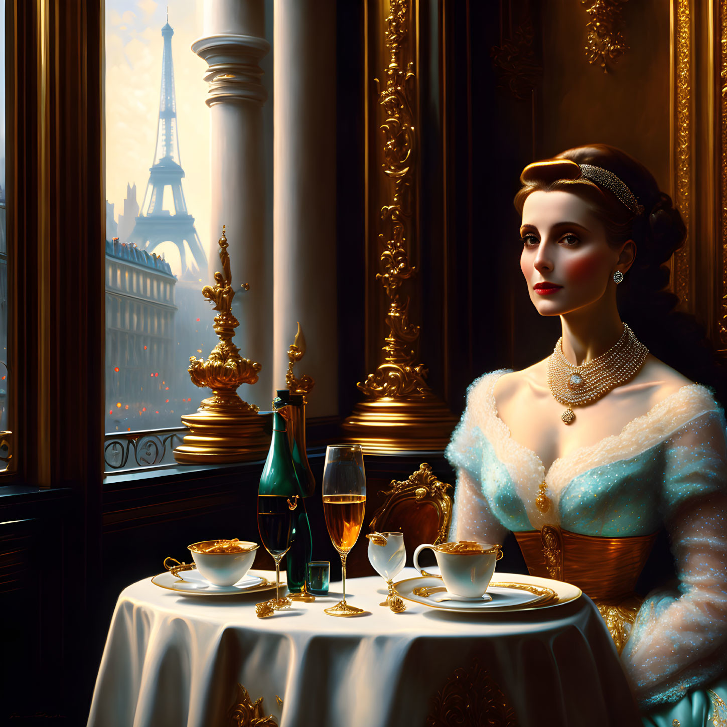 Breakfast at Tiffany's by Albert Edelfelt 
