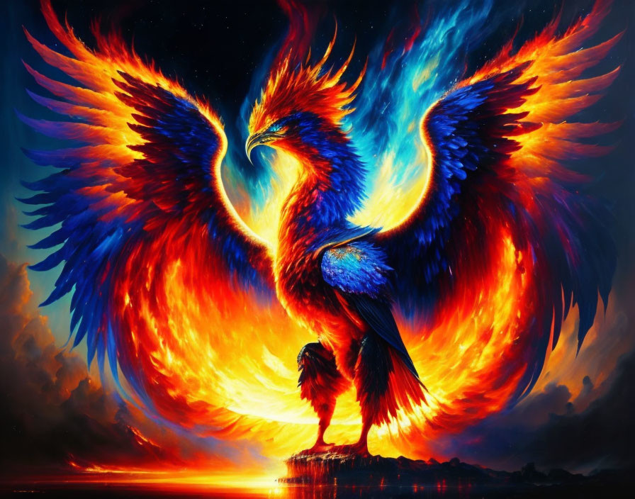 Phoenix of fire and ice