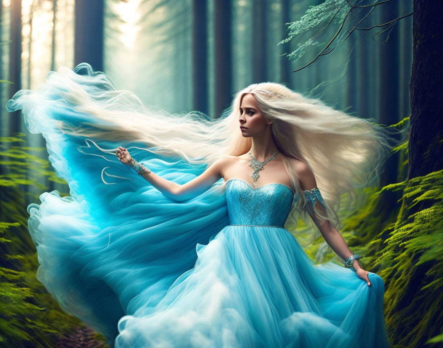 Fairy blue dress