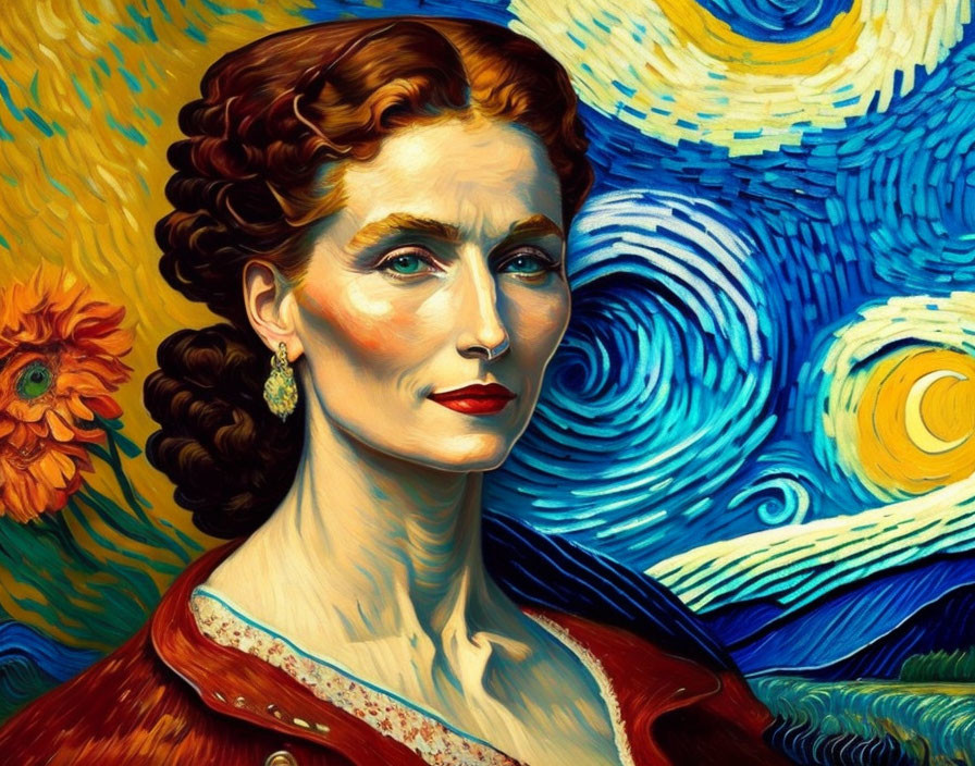 Pretty woman by Van Gogh 