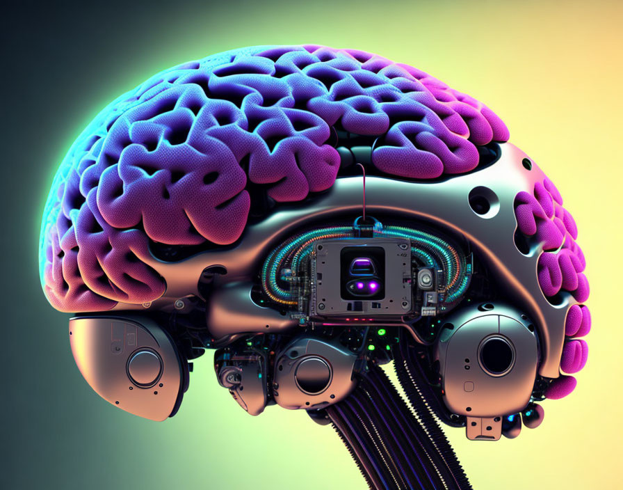 Future AI Robots Brain