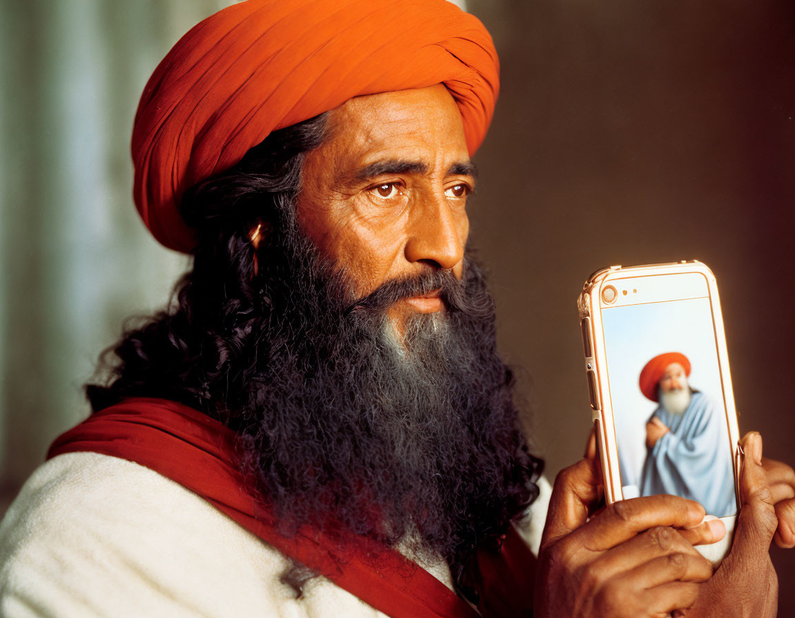 Moses in his mobile phone? :D