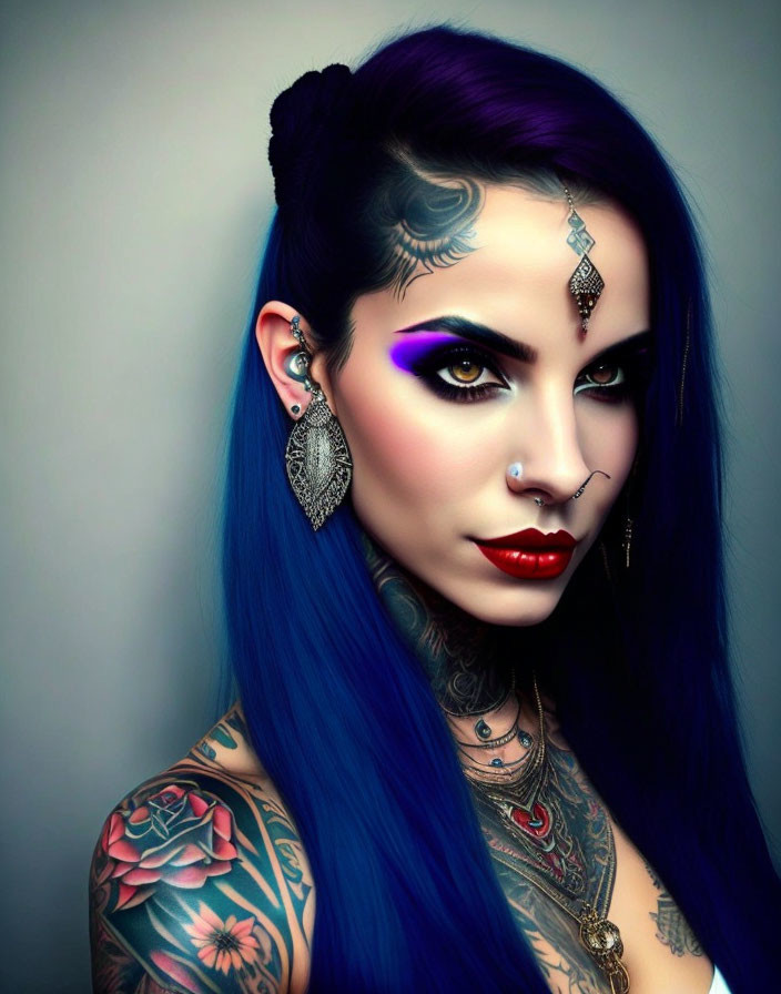 Tattooed girl 