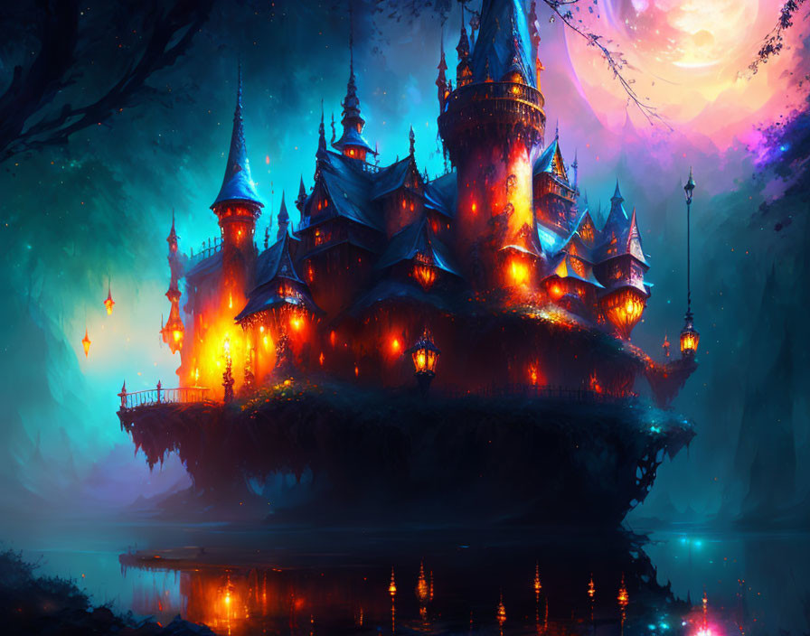  The magic castle of the necromancer.