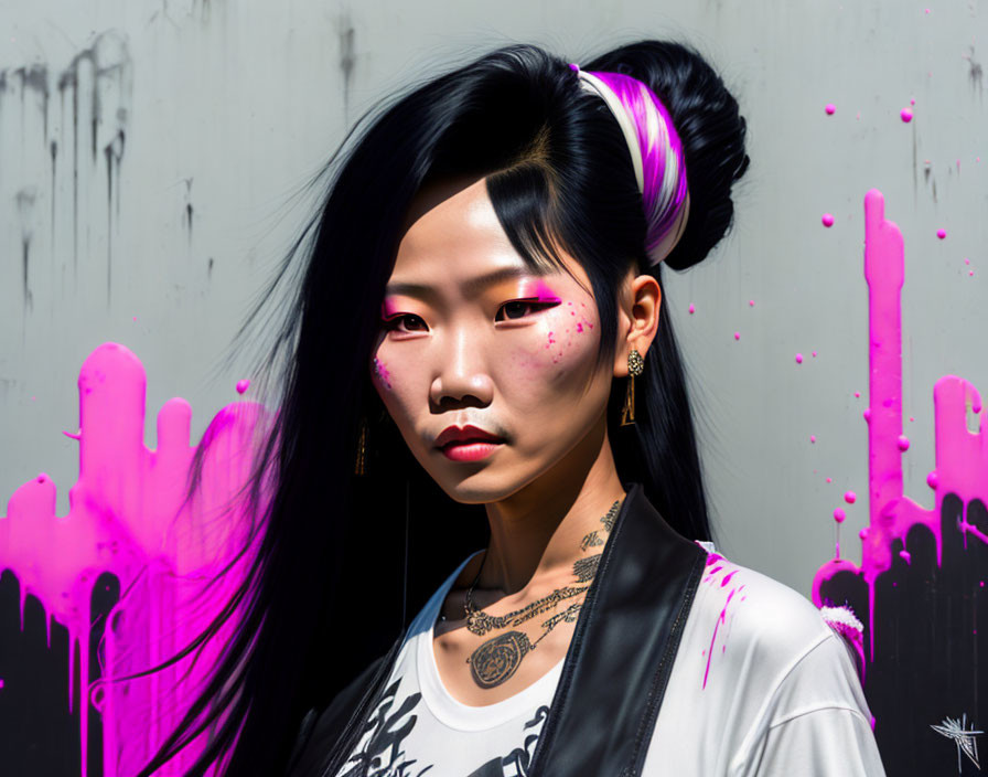  Cyndi, a summer punk Vietnamese lady, head-to-sho
