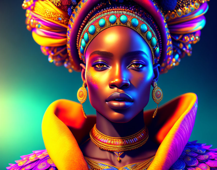 African Prinzess,   ultra hd,   realistic,   vivid