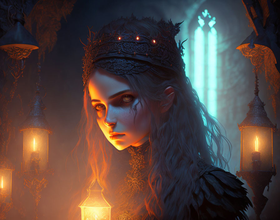 Gothic Girl in Dungeon, Jasmine-Becket Griffith, J