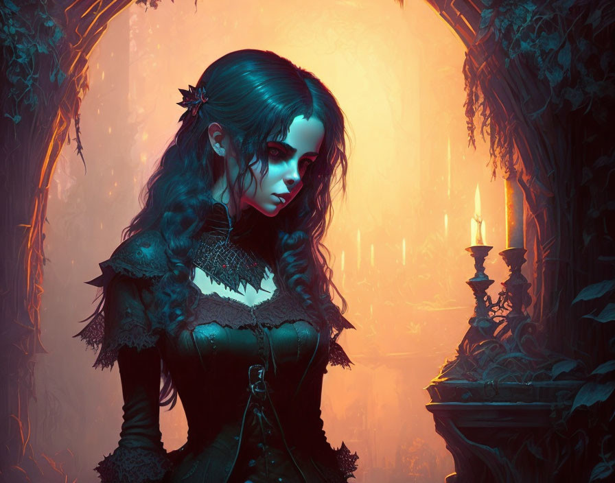  Gothic Girl in Dungeon, Jasmine-Becket Griffith, 