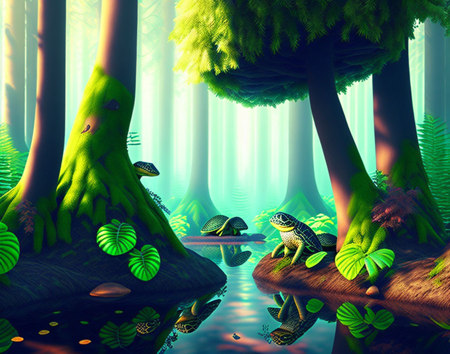 Forest for turtles