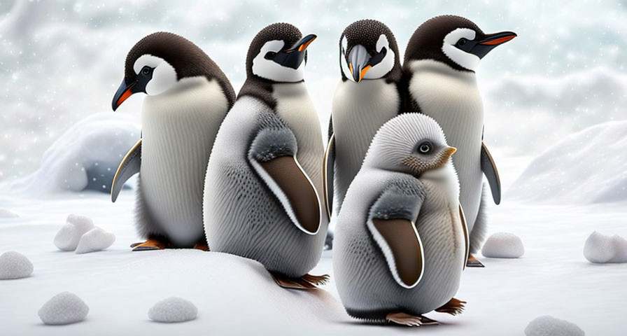 The Five Penguins