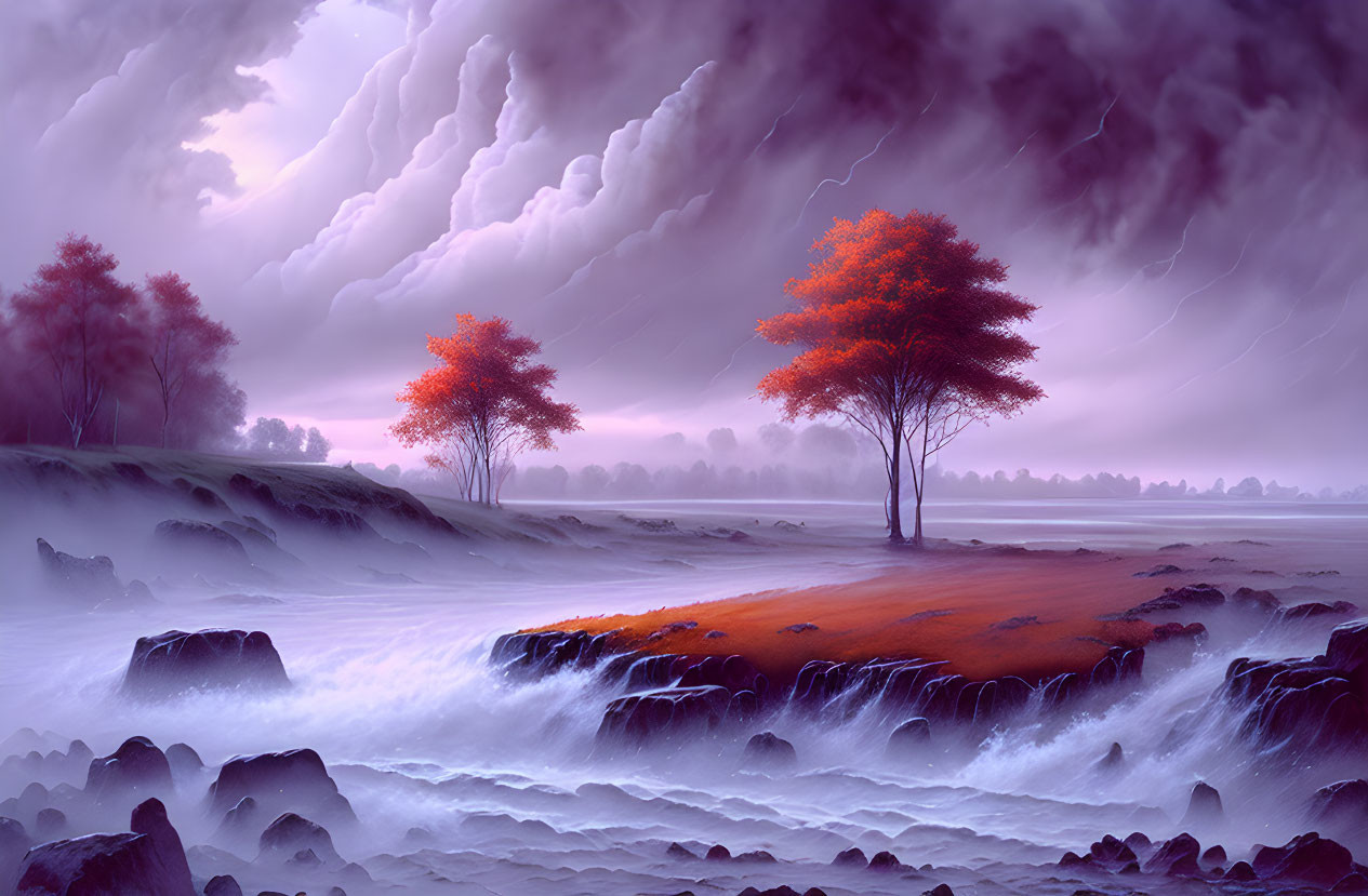 Purple flood
