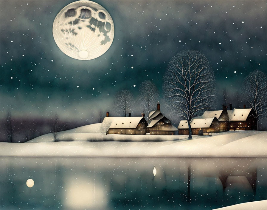 Winter Big Moon