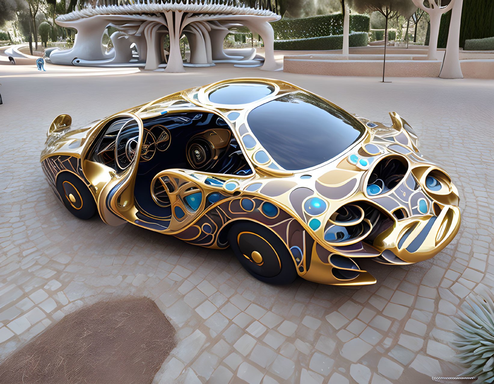 a car designed by antoni gaudi