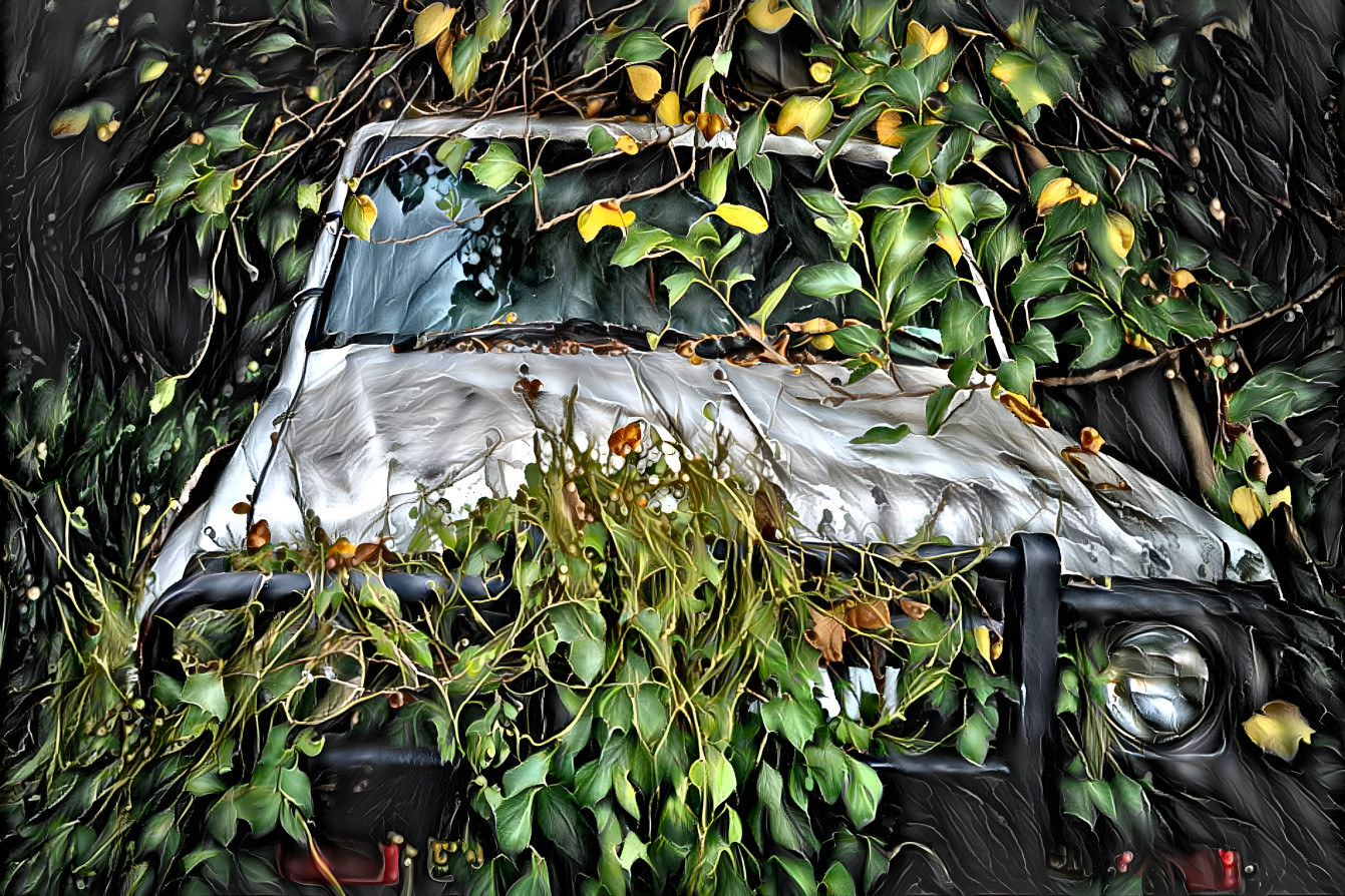 Overgrown Nissan Patrol