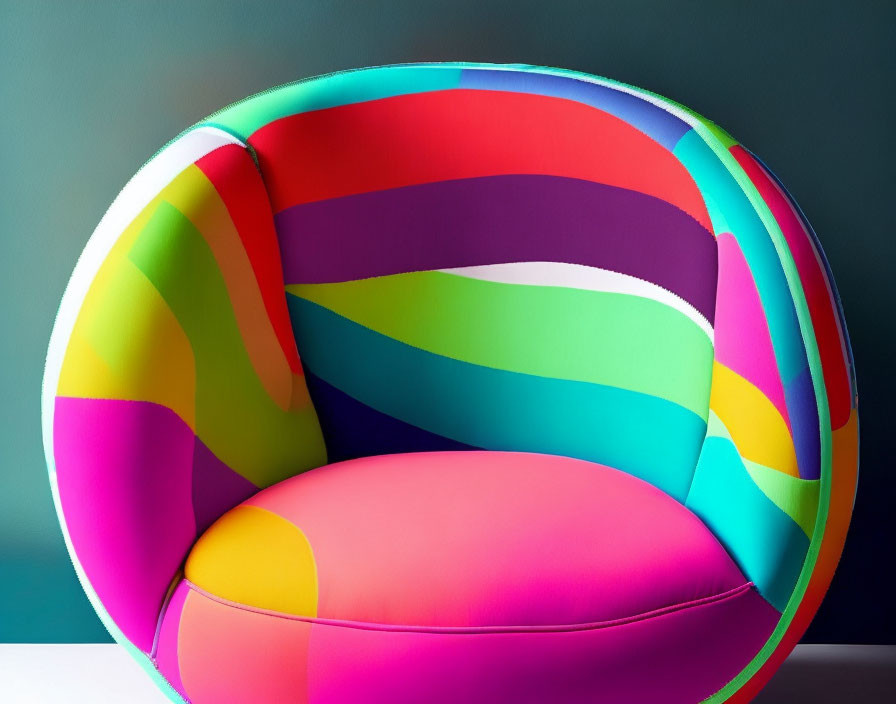 An armchair that looks like a beachball