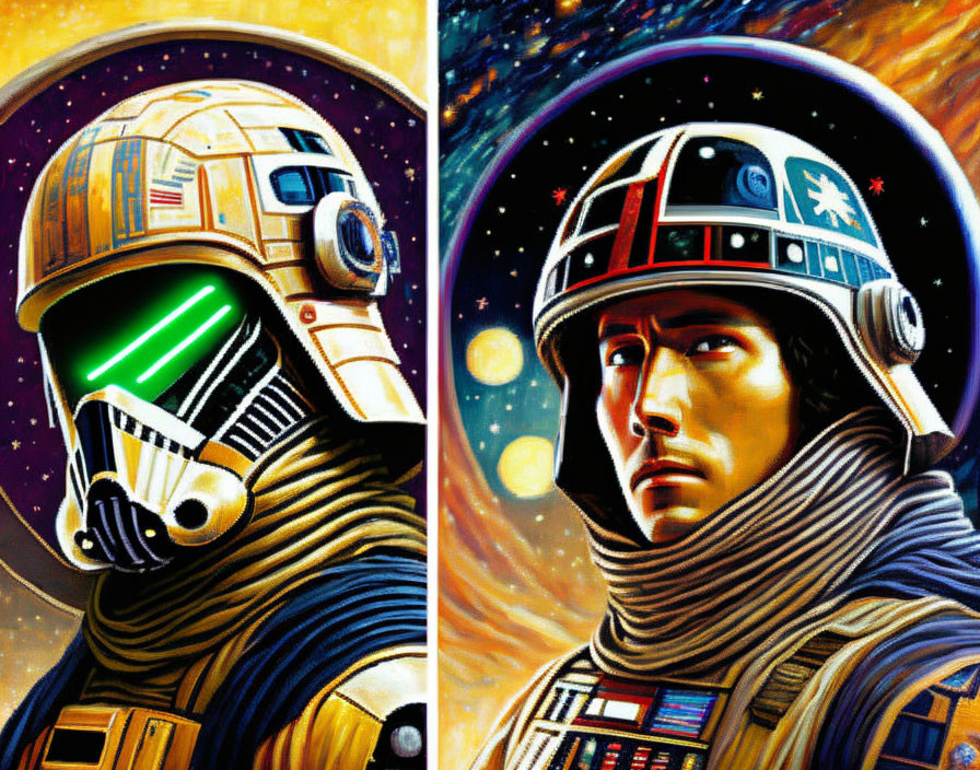Star Wars meets Battlestar Galactica, by van Gogh