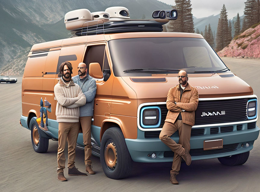 Steve Jobs and Jony Ive living the van life?