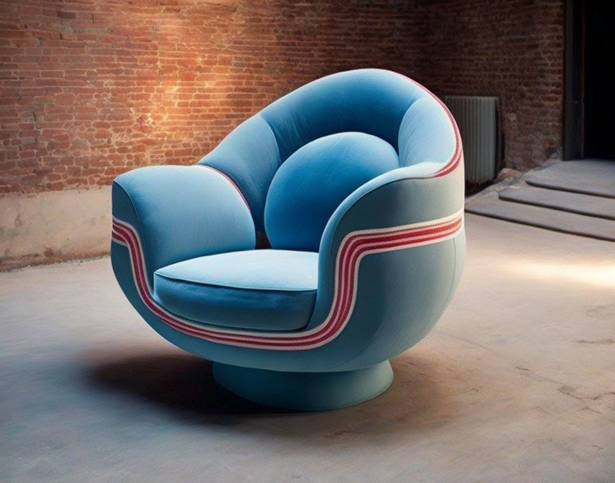 An armchair that could be by Louise Bourgeois