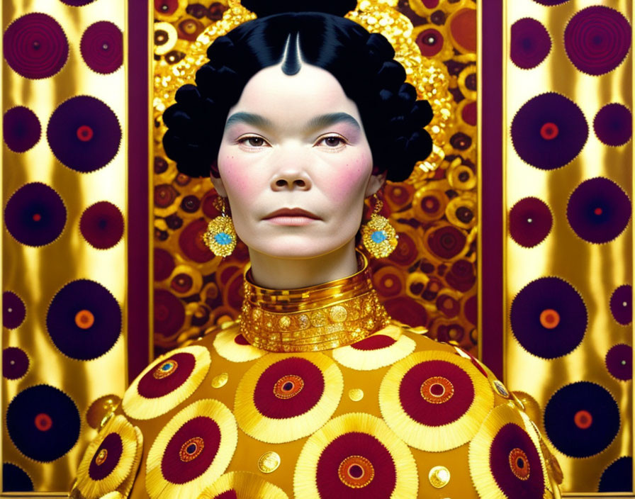 Portrait of Björk by Gustav Klimt