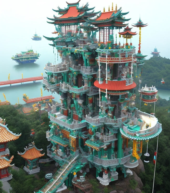 made from knockoff Chinese Erector sets and Lego