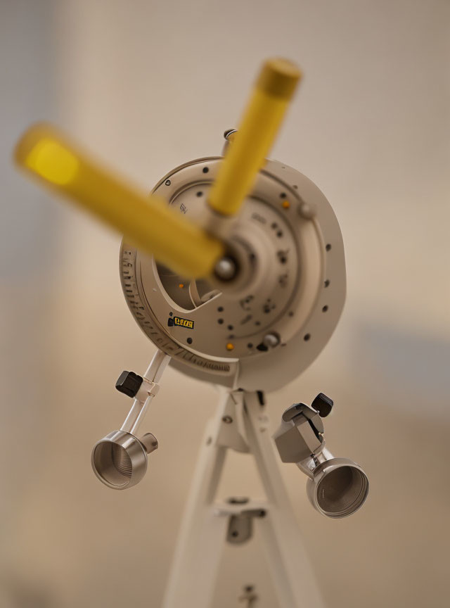 Precision theodolite on tripod for measuring angles accurately