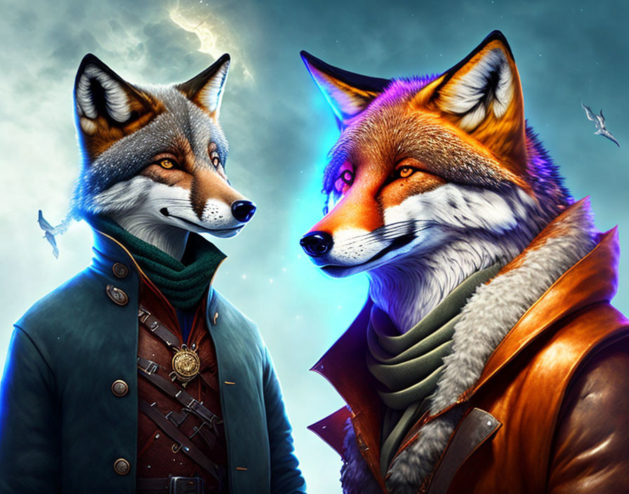 Wolf scientist vs fox wizard