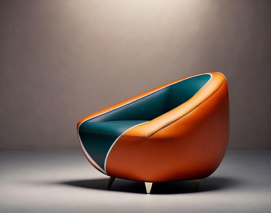 An armchair that looks like an AFL football
