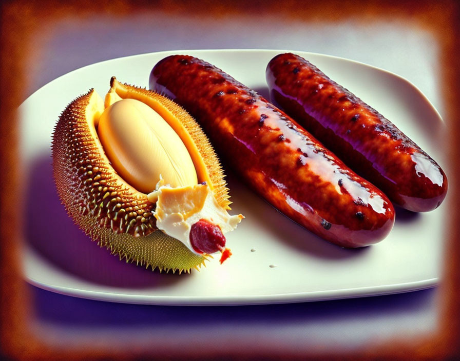 sausages with durian