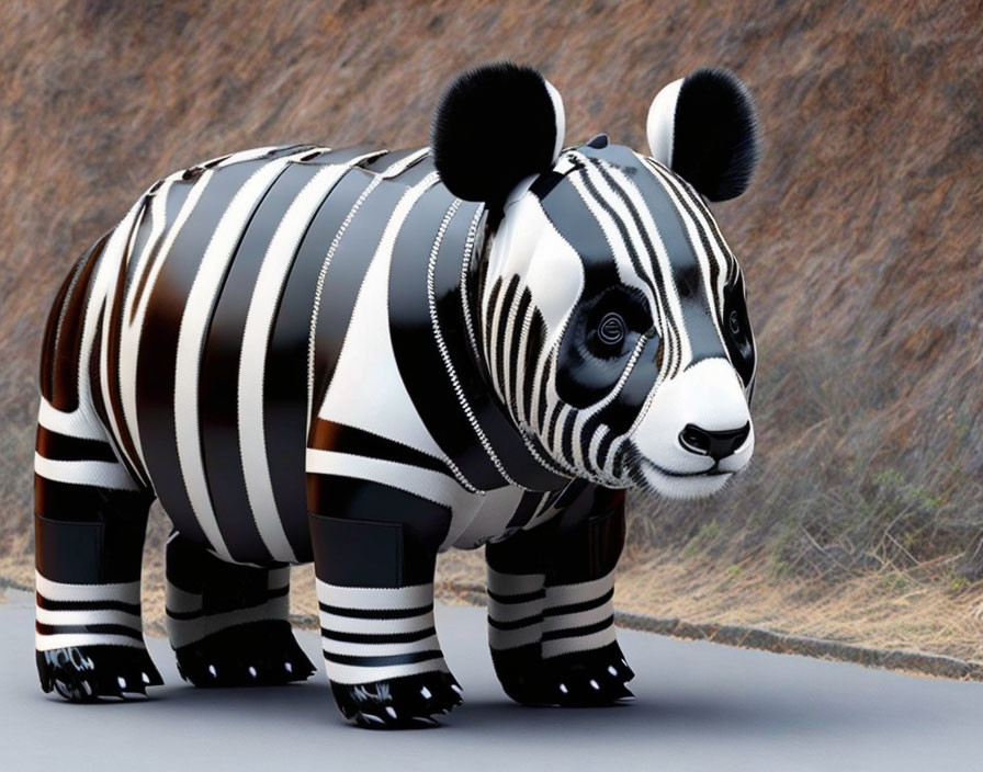 robot panda/zebra hybrids