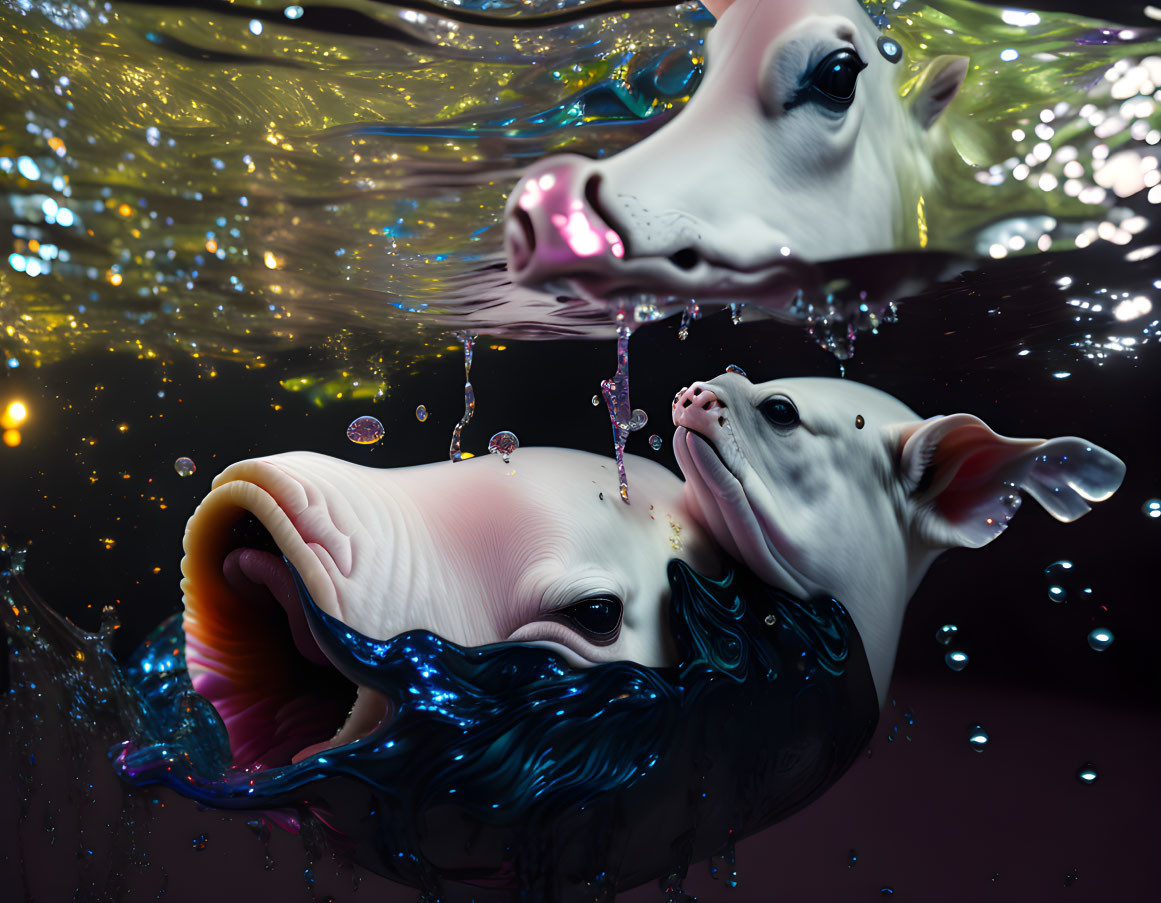 "Liquid Stained Glass Sea Pig"