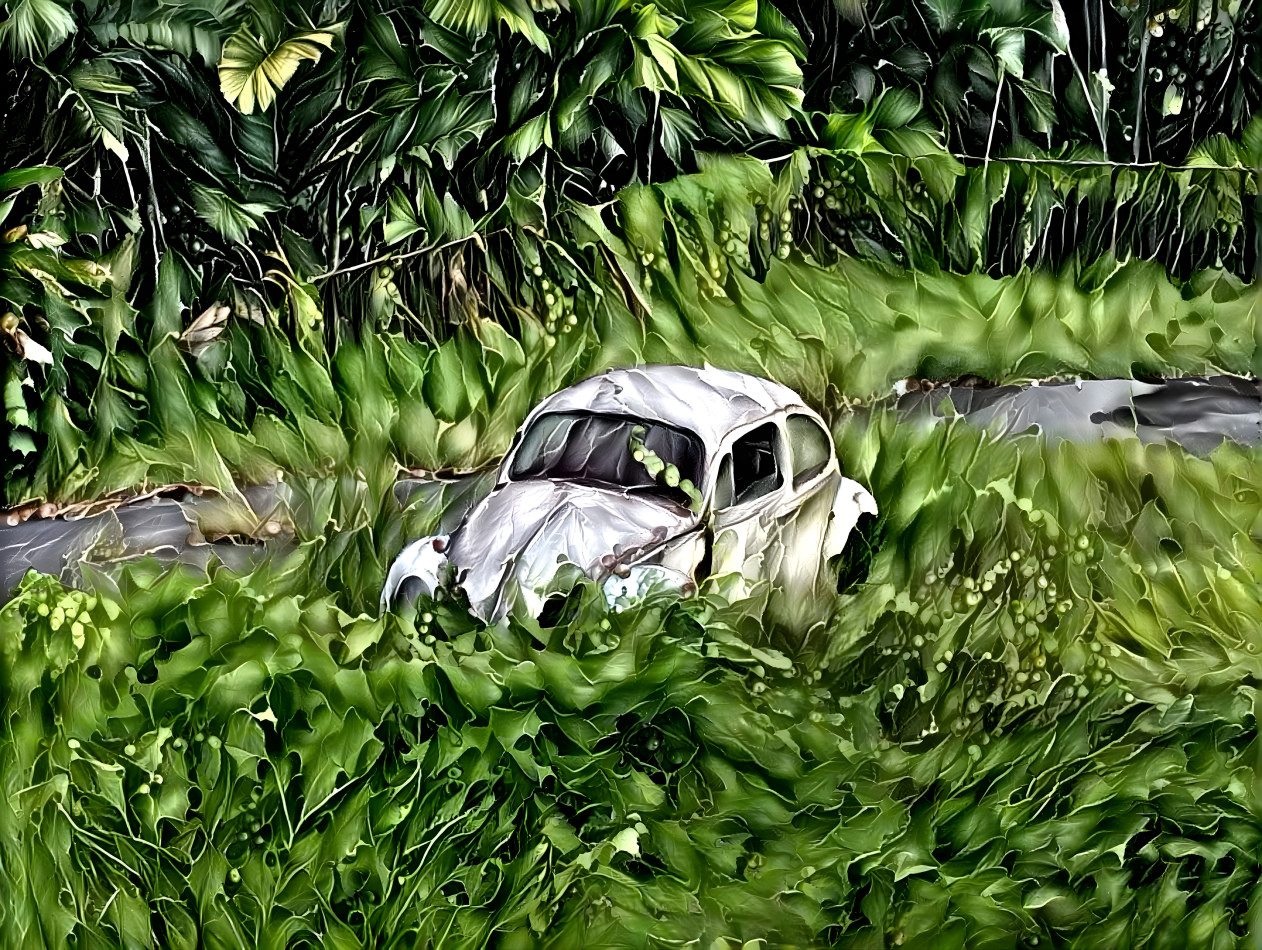 Abandoned VW Beetle in Johor Bahru
