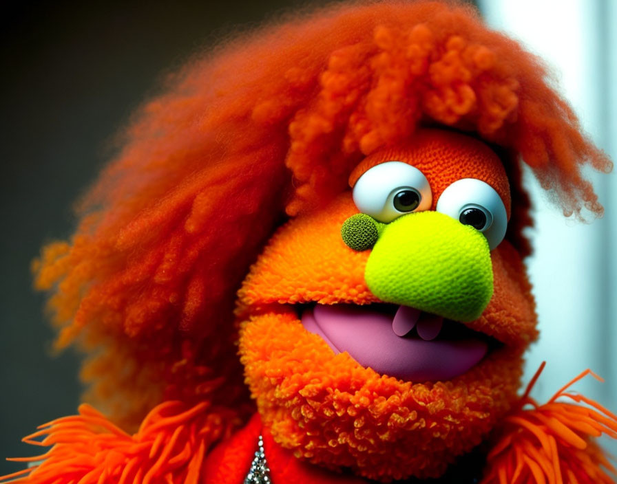 A combination of Carrot Top and a Muppet