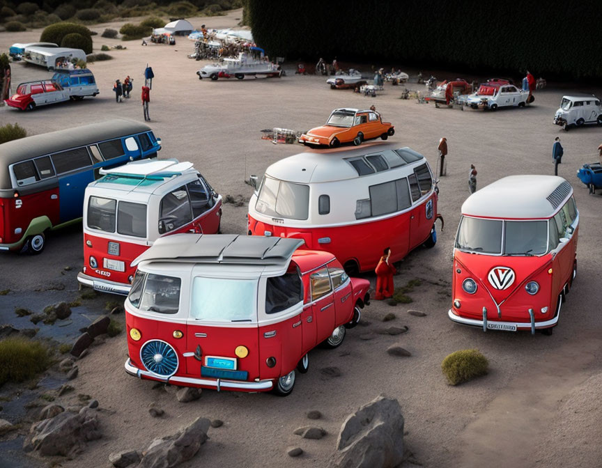 Volkswagen bus/transporter/kombi get-together