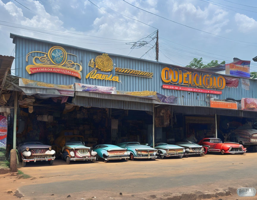 Gangster car collection in Vientiane
