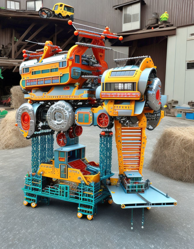 made from knockoff Chinese Erector sets & meccano