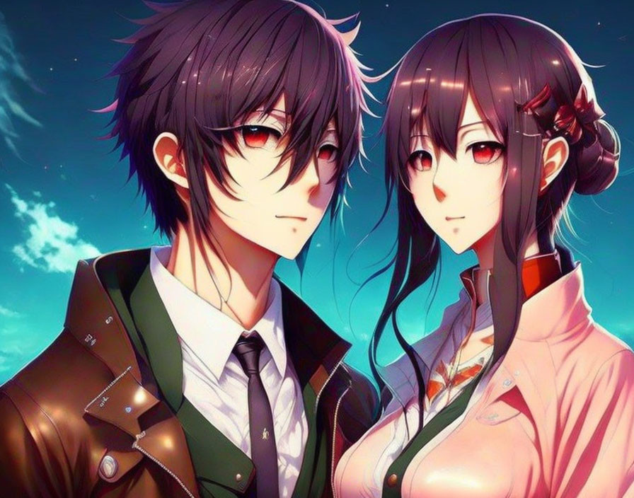 good-looking otaku couple