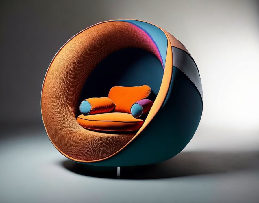 An armchair made out of conic sections