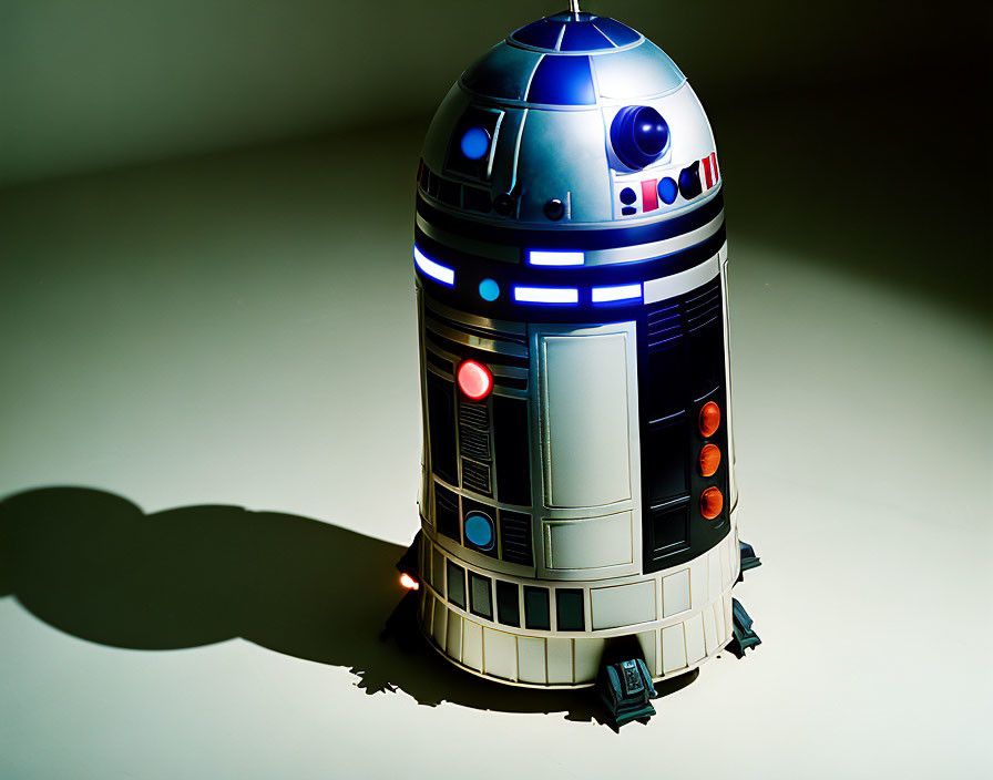 A combination of a Dalek and R2-D2