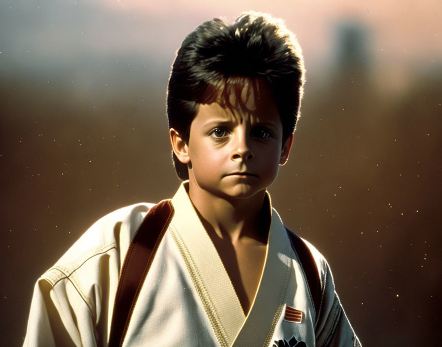 Michael J Fox as the Karate Kid