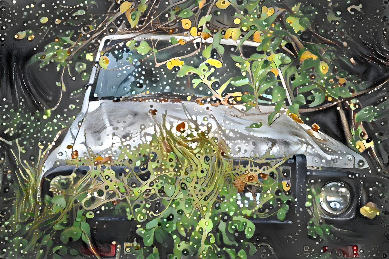 Overgrown Nissan Patrol