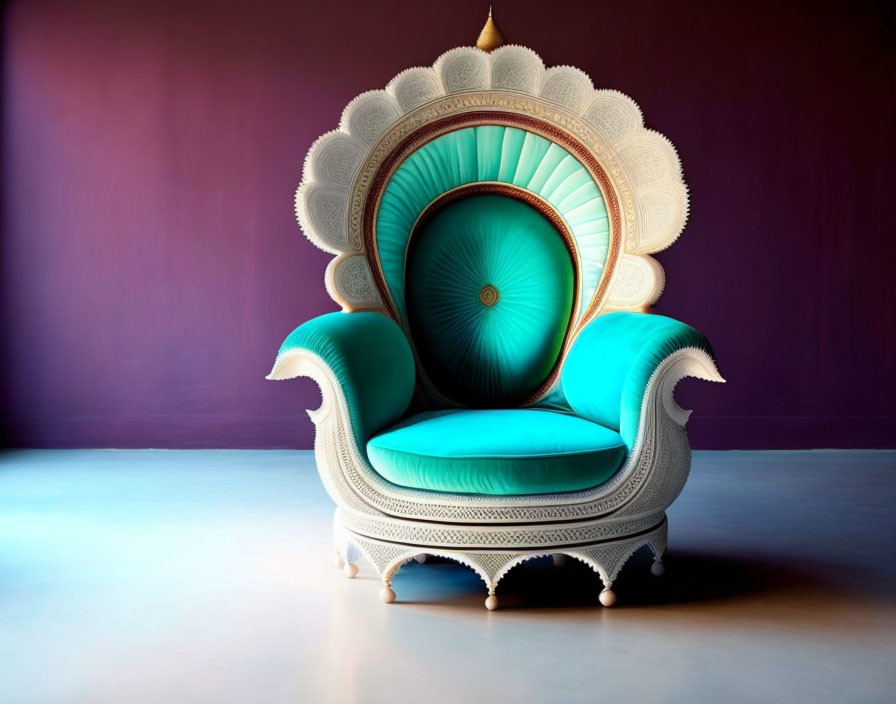 An armchair that looks like the Taj Mahal