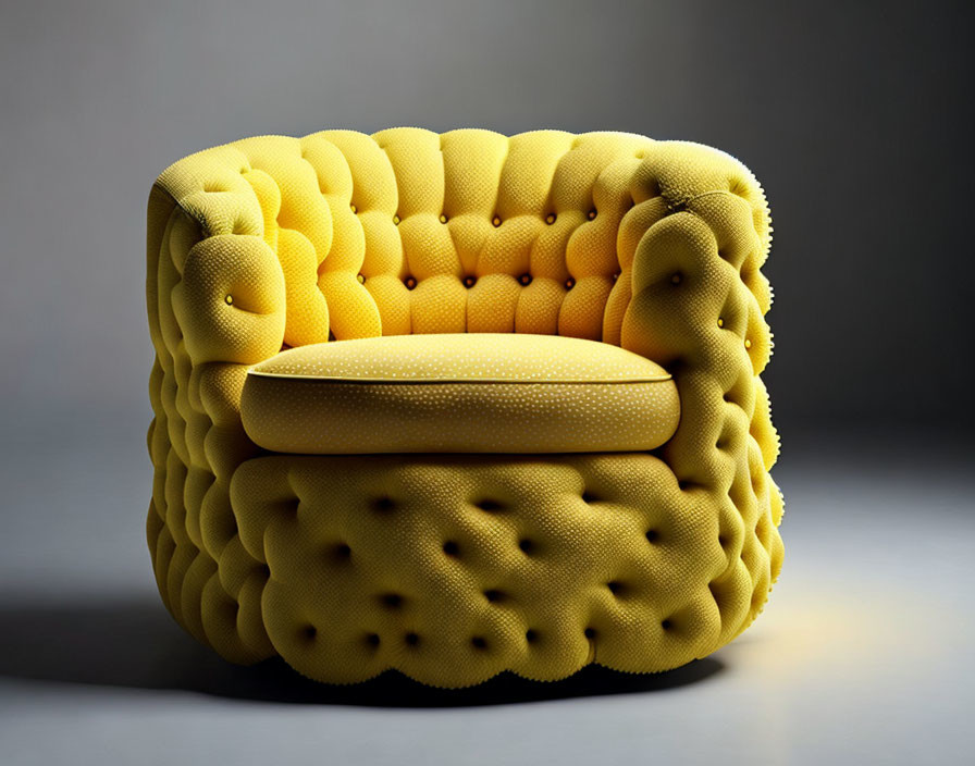 An armchair that looks like SpongeBob SquarePants
