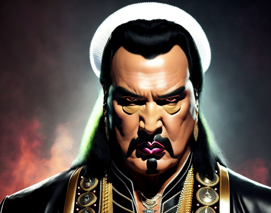 A mix of Gene Simmons and Steven Seagal