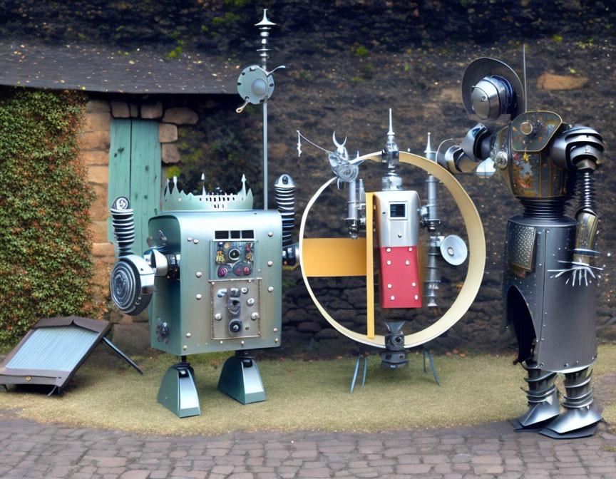 Mediaeval robot reveals his new invention