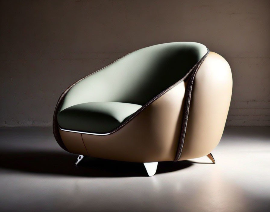 An armchair that looks like a VW beetle
