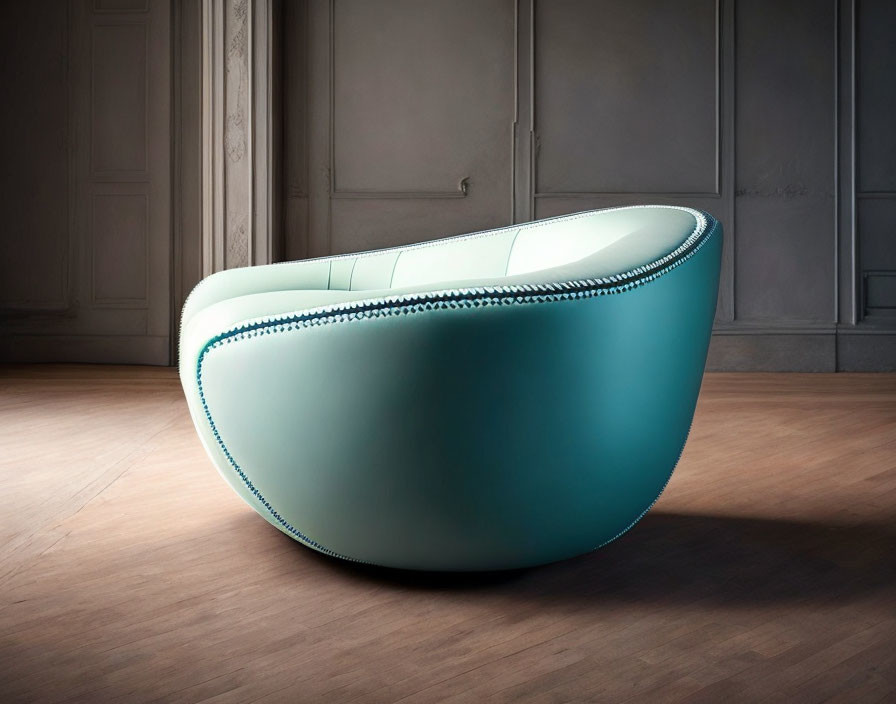 An armchair that looks like a baseball